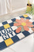 Feblilac Colored Checkerboard Bath Mat