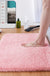 Feblilac Rectangular Solid Long Plush Tufted Bath Mat