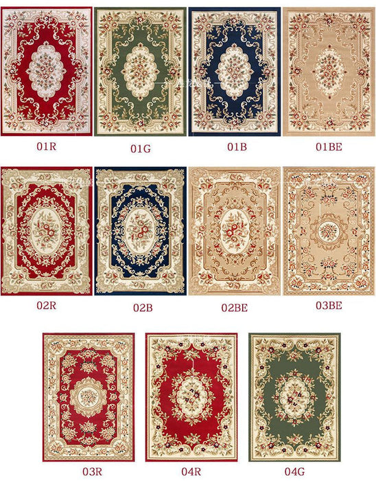 European Flowers Style Area Rug,  Vintage Carpet for  Living Room Bedroom