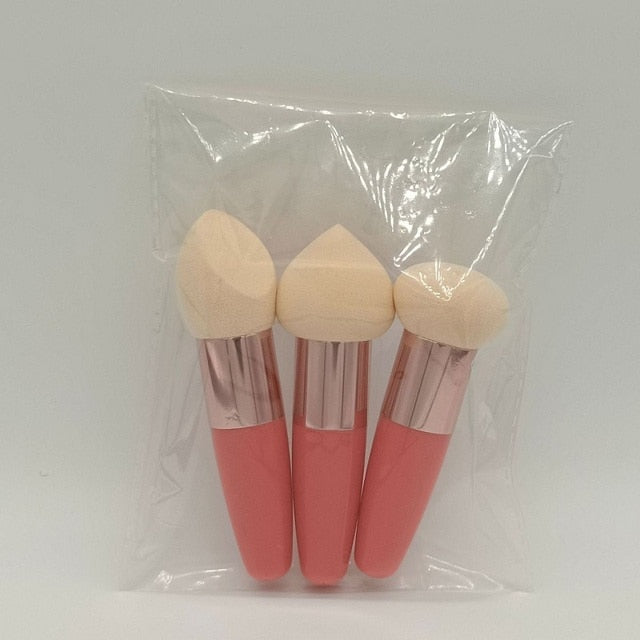 3Pcs Women Mushroom Head Brush Set - Okeihouse