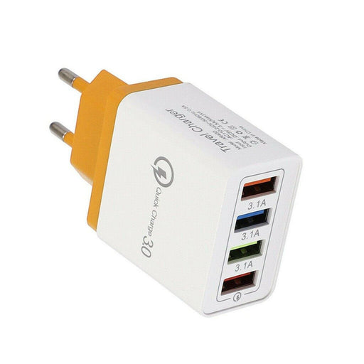 QC3.0 4Ports USB Charger Adapter USB Travel Wall Charger Adapter