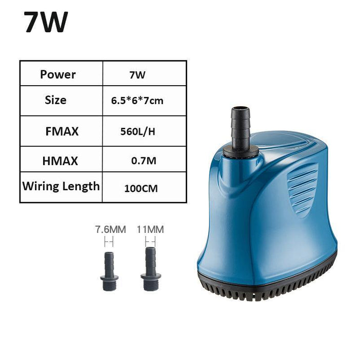 Low Noise 220V 55/45/25/7W 4500-560L/H Fish Tank Pond Aquarium Water Pump Submersible Water Fountain Pump Submersible Fountain Circulation Water Pump