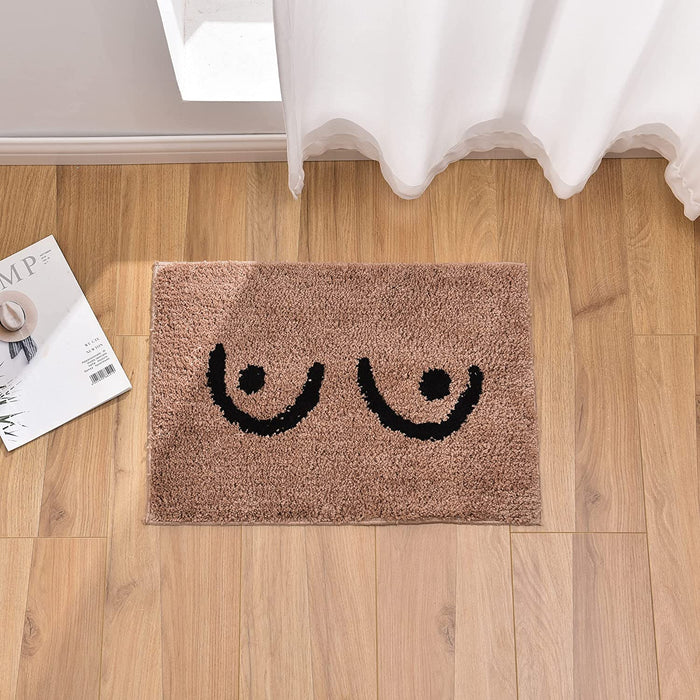 Feblilac Cute Naked Brown Boobs Bath Mat 40*60cm, 50x80cm Clearance Sale