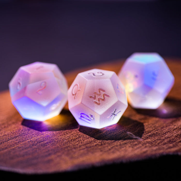 Fantasy Crystal Frosted Craft Star Dice