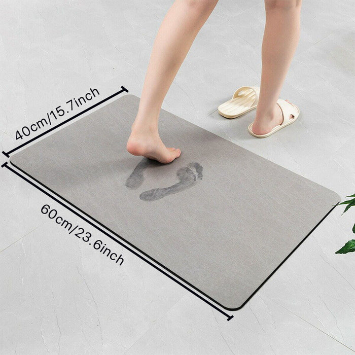 Diatomaceous Earth Bath Mat|Super Absorbent Bath Mat|Non Slip Bathroom Rugs