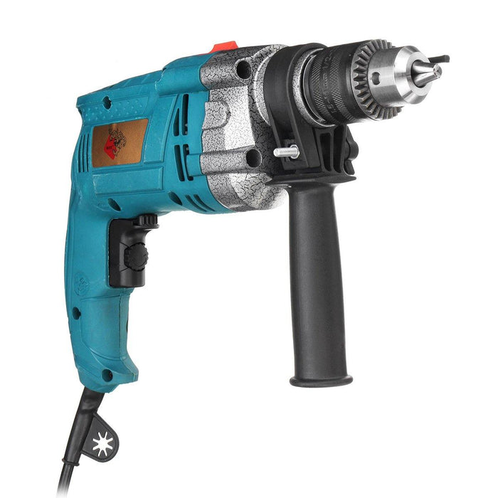 1980W 220V Electric Impact Hammer Drill Household Power Flat Drill 3800RPM