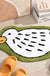 Feblilac Cute White Duck Tufted Bath Mat