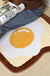 Feblilac Cute Toast Tufted Bath Mat