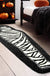 Feblilac Halloween Bathroom Rug, Black and White Mummy Bathroom Mat, 18x47 inch