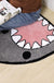 Feblilac Cute Shark Tufted Bath Mat