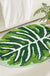 Feblilac Green Tropical Leaves Bath Mat