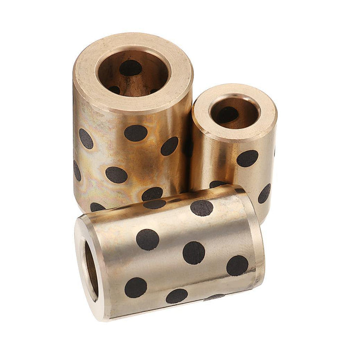 Machifit LM/8/10/12/16UU Linear Bearing Oil Free Bushing Round Graphite Copper Sleeve Slide Bearing