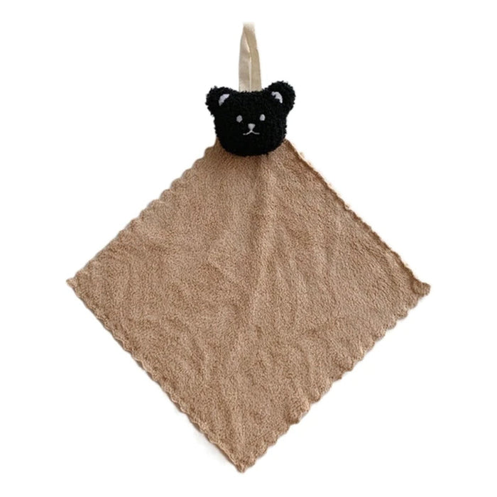 25X25Cm Soft Wiping Towel Baby Adult Face Towel Washcloths Quick Dry Bear Square Towel Kitchen Bathroom Wipe Cloths