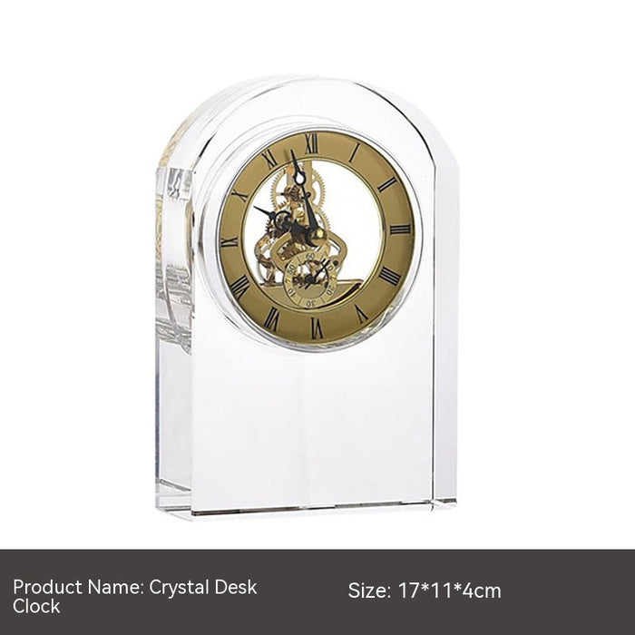 Crystal Clock Mechanical Ornament Soft Decoration