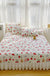 Cotton Lace Embroidery Quilted Bed Cover Series Three-piece Set