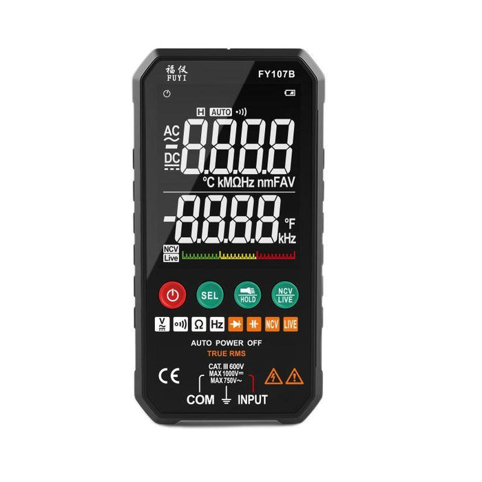 FY107B/FY107C Smart Automatic Digital Multimeter 6000 Counts High Precision Small Portable Anti-burning Universal Meter