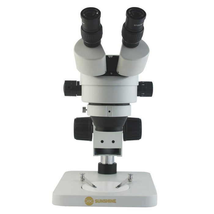 SUNSHINE SZM45-B1 7-45x Binocular Microscope Continuous Zoom Microscope 90x Eyepiece 20/40 Binocular for Motherboard Repair