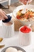 Ceramic Seasoning Pot Set Kitchen MSG Salt Shaker