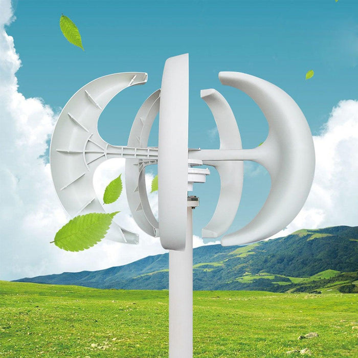 1000W/1200W/2000W DC 12/24V 5 Blades Turbine Vertical Wind Generator - Efficient and Reliable