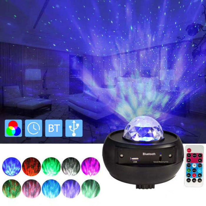 Colorful Starry Sky Ocean Wave LED Light Star Projector SB V