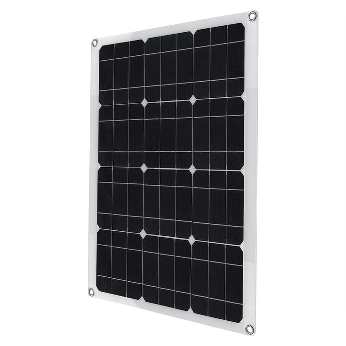 40W 18V/5V Output Mono Solar Panel Dual USB Port Monocrystalline Flexible Solar Charger For Car RV Boat Battery Charger