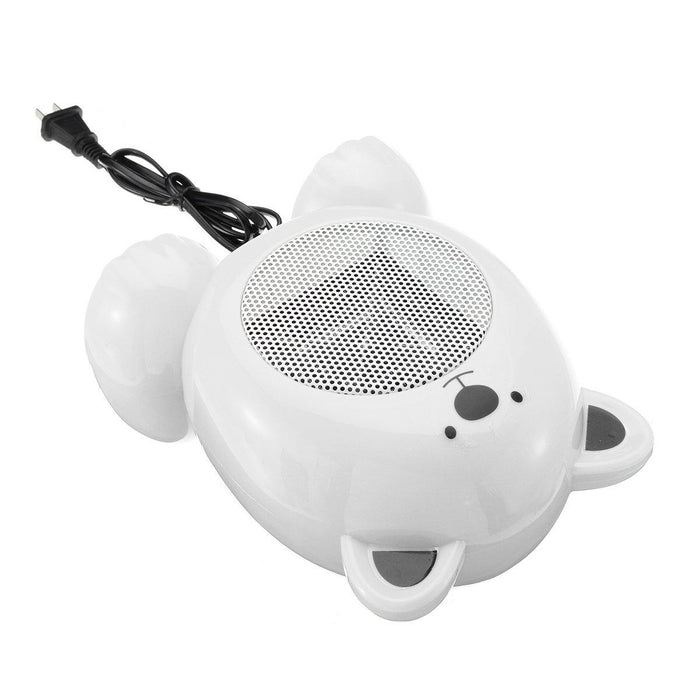 350W Mini Electric Heater Fan Heater Cartoon Bear Shape Handheld Heater Office Home Warmer Fan