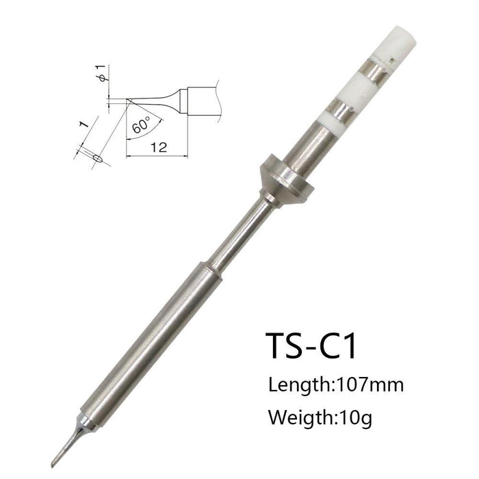 Replacement Black Chrome Tip Soldering Iron Tips for Digital LCD Soldering Iron