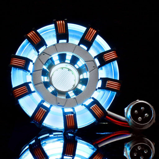 MK2 Acrylic Tony ARC Reactor Model DIY Kit USB Chest Lamp Movie Props Illuminant LED Flash Light Set Gift