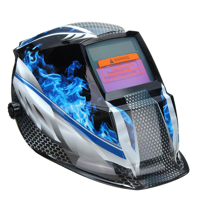 Blue Flame Solar Auto Darkening Welders Welding Helmet Mask Grinding Mode Automatic