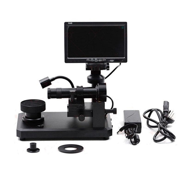 30X-110X Diamond Waistline Video Microscope Jewelry Detection Diamond Number Microscopio with 7 inch Screen