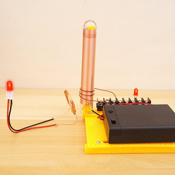 Mini Bobina Tesla Tubo DIY Kits Scientifico Fisico Giocattolo Sperimentale Tesla Coil Module