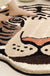 Feblilac Brown Tiger Head Handmade Tufted Acrylic Livingroom Carpet Area Rug