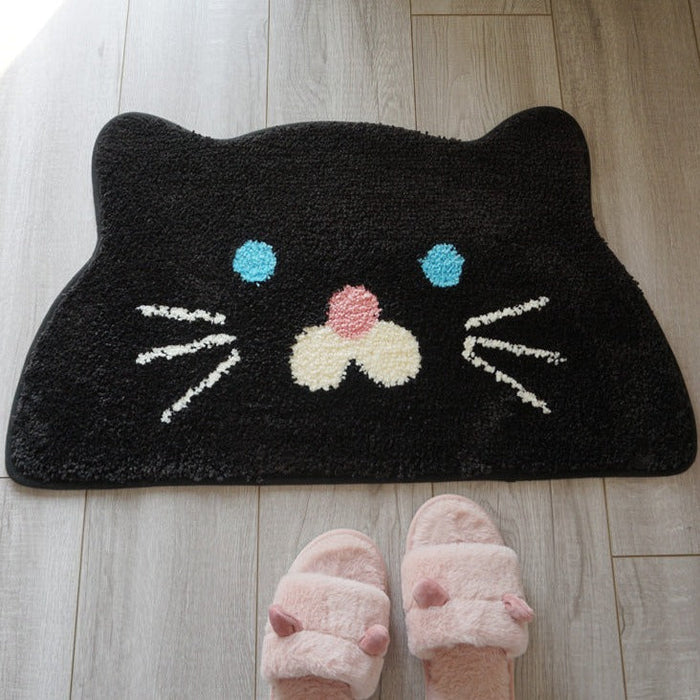 Cute Cartoon Cat Bath Mat