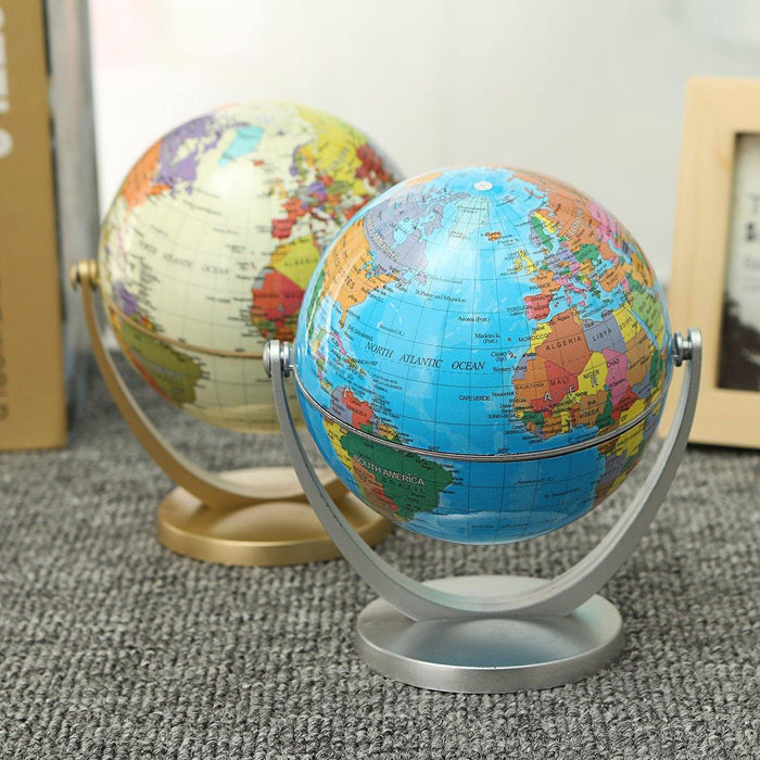 360 Dregee Rotating Globes Earth Ocean Globe World Geography Map Table Desktop