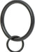 Drapery Eyelet Curtain Rings - 1.7" Ring Loop for Hook Pins, Set of 14 - Black
