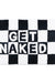 Feblilace Get Naked Checkerboard Bath Mat 20"x31"