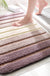 Feblilac Gradient Stripes Tufted Bath Mat