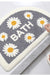 Feblilac Semicircle Daisy Tufted Bath Mat