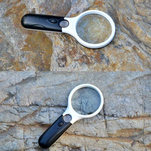 10X 20X 3 LED Light Handheld Magnifier Reading Magnifying Lens Glass Jewelry Craft Loupe