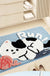 Feblilac Cartoon Animal Tufted Bath Mat