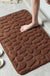 Feblilac Solid Cobblestone Coral Fleece Bathmat