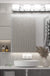 4 Lights LED Modern Vanity Light Chrome Bathroom Lighting Fixture up and down Bathroom Wall Light over Mirror(White Light 6000K)