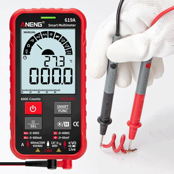 ANENG 619A Digital Multimeter AC/DC Currents Voltage Testers True RMS 6000 Counts Professional Analog Bar Multimetro NCV Meter