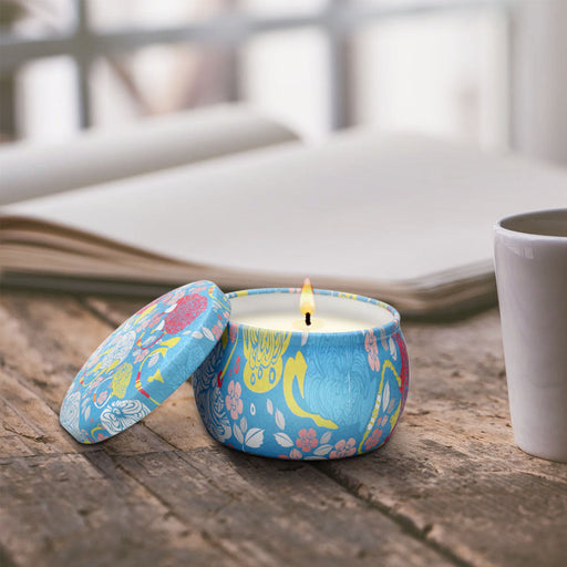 Floral Tinplate Can Aromatherapy Candle Suit