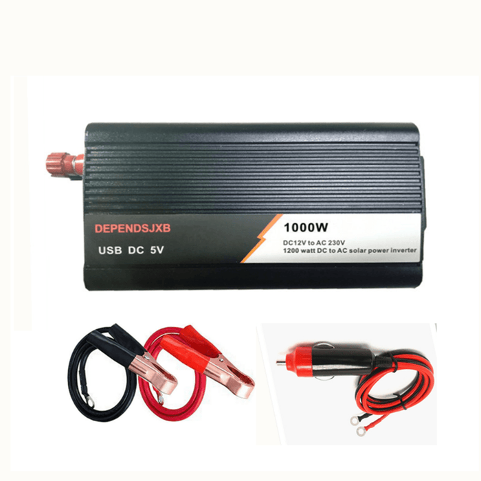 12V/24V DIY Solar System Kit Soalr Charge Controller 18V 20W Solar Panel 1000W Solar Inverter Solar Power Generation Kit