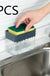 2-In-1 Soap Dispenser Sponge Caddy Push-Type Liquid Box Detergent Automatic Dosing Box