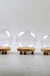 Round Decorative Transparent Glass Dome with Wooden Base Cloche Bell Jar