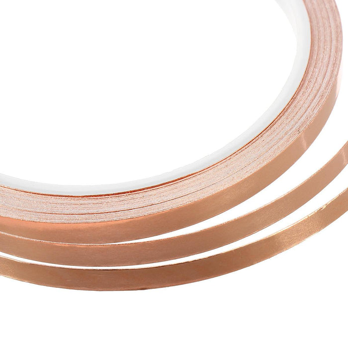 10M Adhesive Conductive Copper Foil Tape Single-sided Copper Slug Roll Tape Width 6/10/12/15/20mm