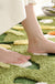 Feblilac Green Moss and Flowers Tufted Bath Mat