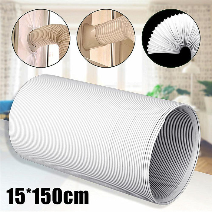 1.5m Universal Portable Air Conditioner Exhaust Hose Tube 15cm Diameter Vent Hose Part